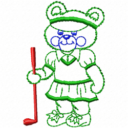 Teddy Embroidery Design 6